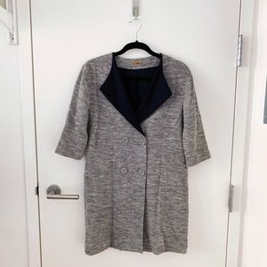 LOEFFLER RANDALL | Satin & Knit Cardigan Jacket